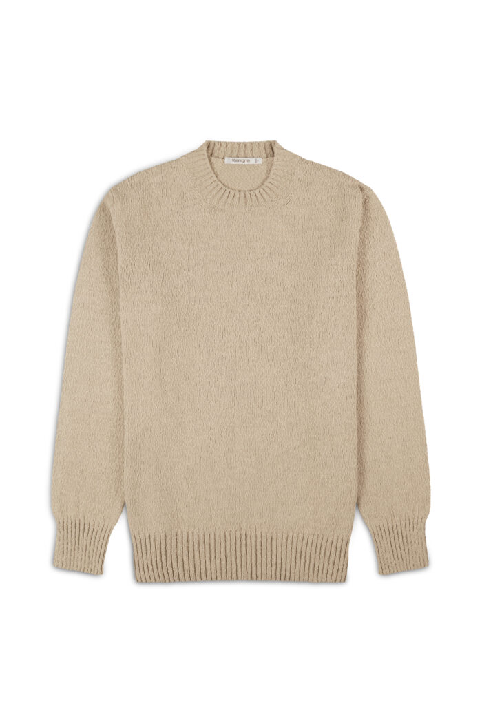Cotton Malfilé Crewneck Sweater