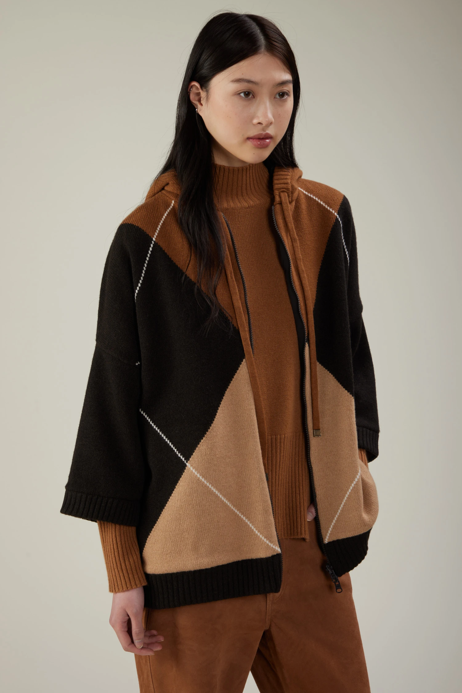 Cappa double in lana e cashmere - immagine 1