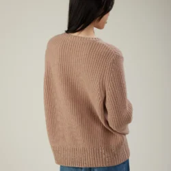 Maglia girocollo in lana con cristalli - Thumbnail Image 3