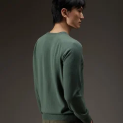 Maglia girocollo in cashmere dal taglio felpa - Thumbnail Image 2