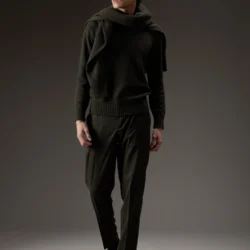 Maglia girocollo in filato bottonato - Thumbnail Image 3