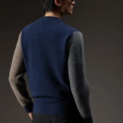 Maglia girocollo con motivo a maxi rombi - Thumbnail Image 3
